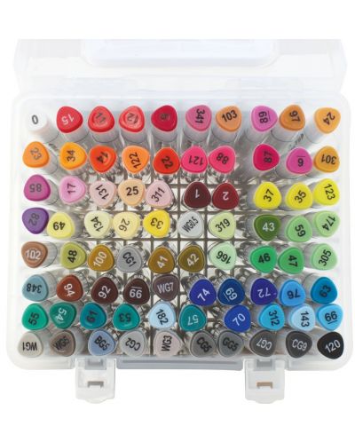 Двувърхи маркери Spree Artist - 80 цвята, в кутия - 3