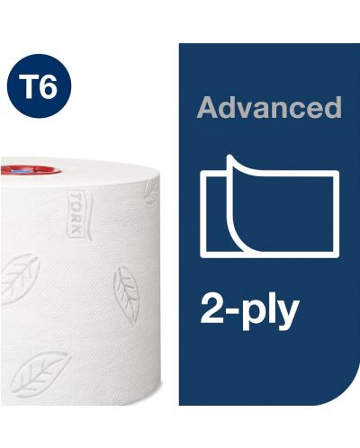 Двупластова тоалетна хартия Tork - Mid-size Advanced, T6, 27 х 100 m - 4