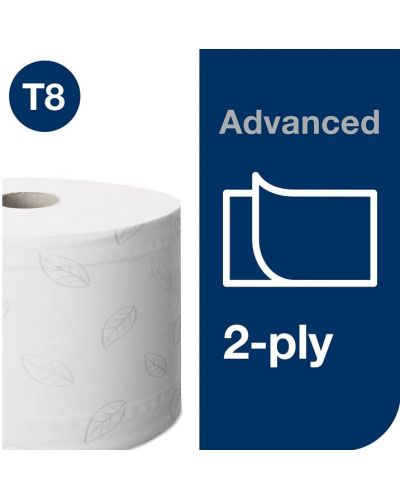 Двупластова тоалетна хартия Tork - SmartOne Advanced, T8, 6 х 1150 къса - 4