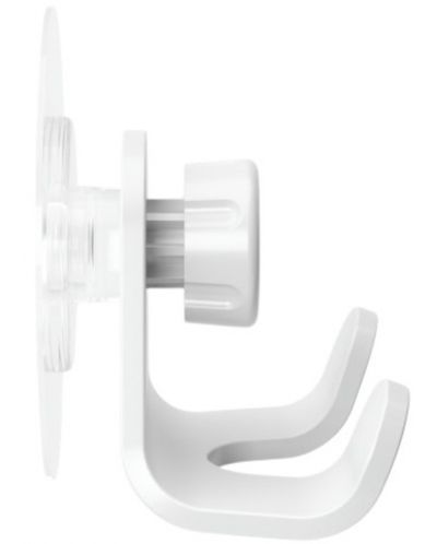 Двойна закачалка за стена Umbra - Flex Adhesive, 8 x 6 x 8 cm, бяла - 5