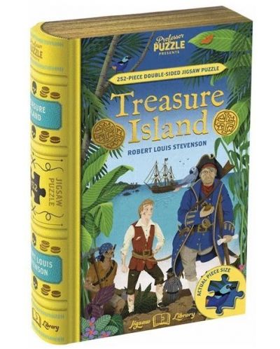Двустранен пъзел Professor Puzzle от 252 части - Островът на съкровищата - 1