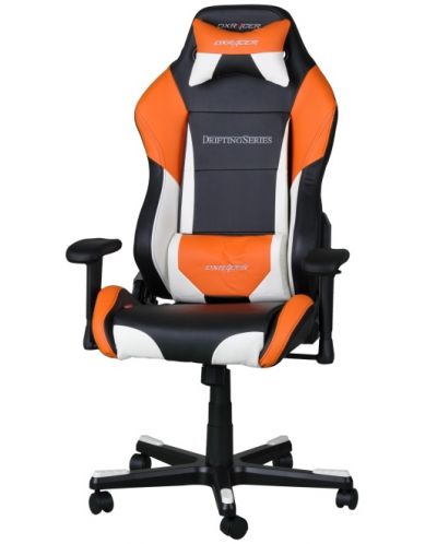 Гейминг стол DXRacer - Drifting OH/DF61/NOW, черен/оранжев/бял