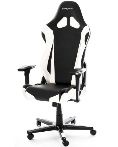 Гейминг стол DXRacer - R series chair RFO/NW, черен/бял