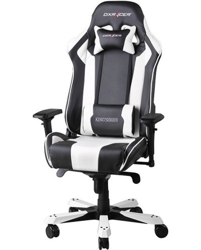Гейминг стол DXRacer - King OH/KF06/NW, черен/бял