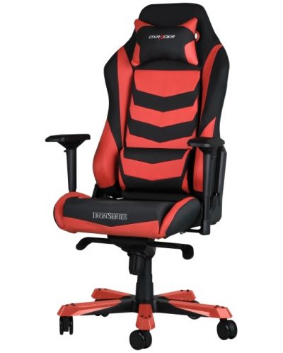 Гейминг стол DXRacer - Iron OH/IS166/NR, черен/червен