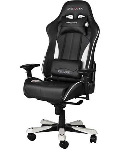Гейминг стол DXRacer - King OH/KF57/NW, черен/бял