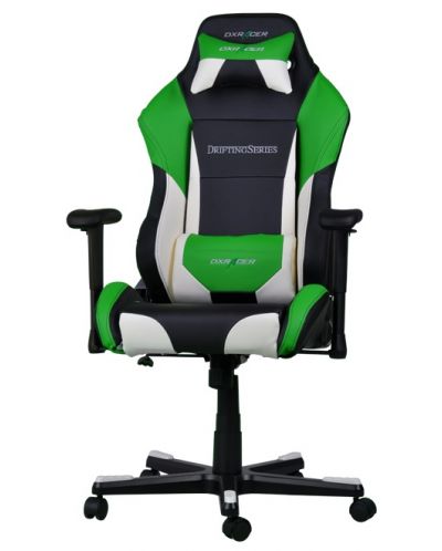 Гейминг стол DXRacer - Drifting OH/DF61/NEW, черен/зелен/бял