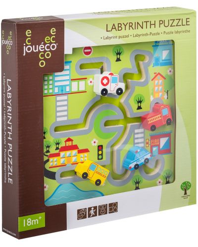 Дървена игра Jouéco  - Градът, лабиринт - 3