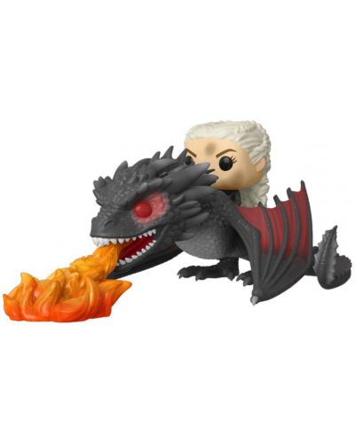 Фигура Funko POP! Rides: Game of Thrones - Daenerys on Fiery Drogon #68, 18 cm - 1