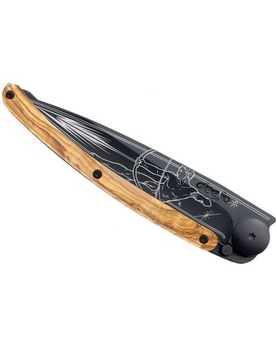 Джобен нож Deejo Olive Wood - Sagittarius, 37 g - 3