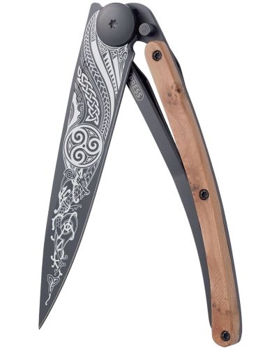 Джобен нож Deejo Juniper Wood - Celtic, 37 g - 1