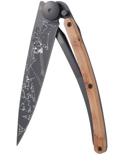 Джобен нож Deejo Juniper Wood - Ski, 37 g - 1