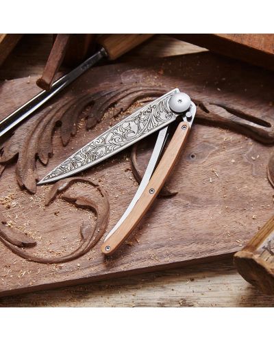 Джобен нож Deejo - Juniper Wood-Art Nouveau, 37 g - 6