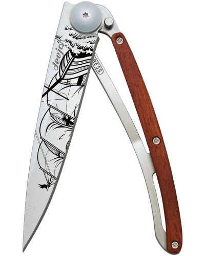 Джобен нож Deejo Coral Wood - Corsair, 37 g - 1