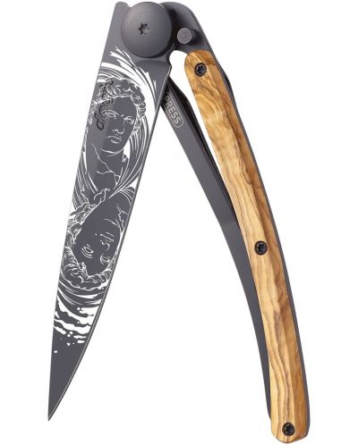 Джобен нож Deejo Olive Wood - Gemini, 37 g - 1