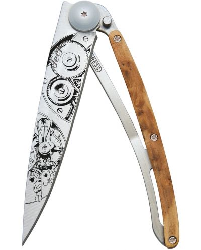 Джобен нож Deejo Juniper Wood - Watch Movement, 37 g - 1