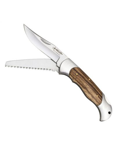 Джобен нож Haller - Stahlwaren, с острие и трион - 1