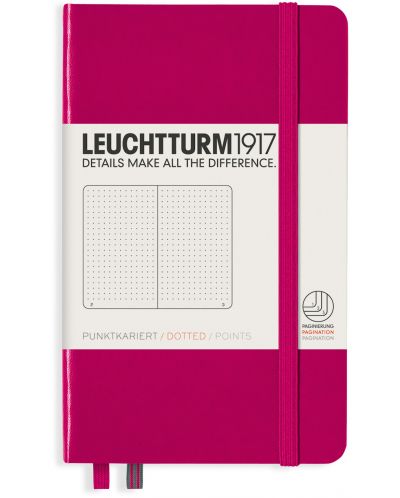Джобен тефтер Leuchtturm1917 - A6, страници на точки, Berry - 1