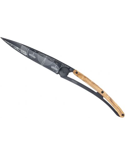 Джобен нож Deejo Olive Wood - Libra, 37 g - 2