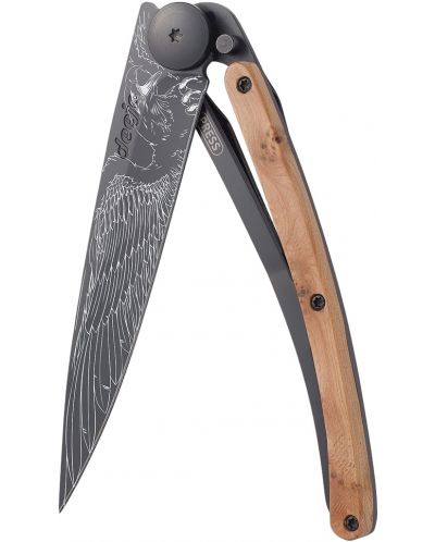Джобен нож Deejo Juniper Wood - Eagle, 37 g - 1