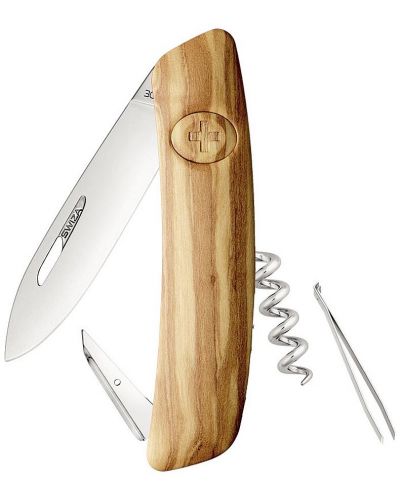 Джобно ножче Swiza - D01, маслиново дърво - 1