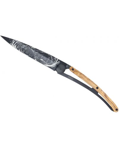 Джобен нож Deejo Olive Wood - Gemini, 37 g - 2
