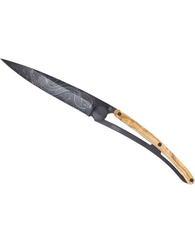 Джобен нож Deejo Olive Wood - Pisces, 37 g - 2