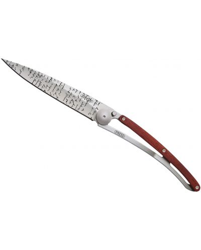 Джобен нож Deejo Coral Wood - Manuscript, 37 g - 2