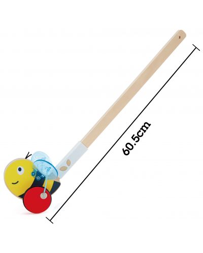 Дървена играчка за бутане Hape - Пчеличка - 4