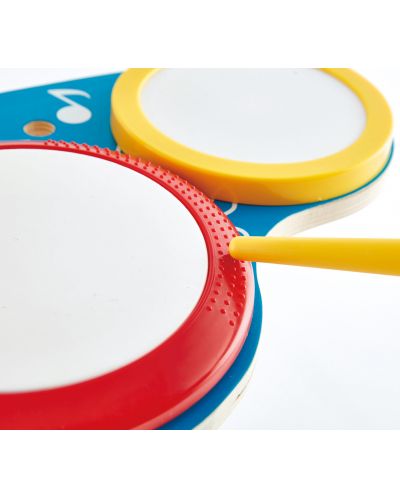 Детски музикален инструмент Hape - Барабани и чинели - 3