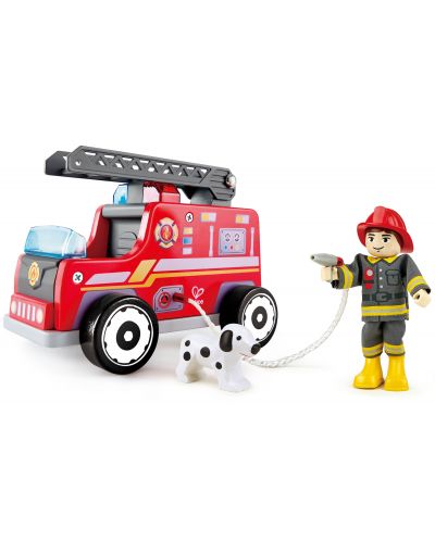 Дървена играчка Hape - Пожарна кола - 2