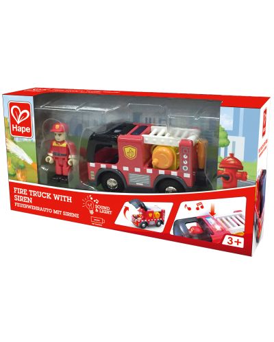 Детска играчка HaPe International - Пожарна кола със сирени - 1