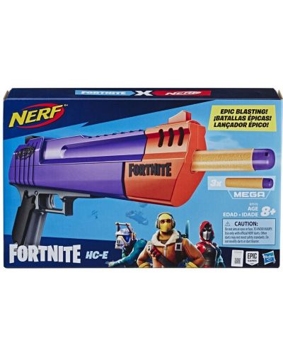 Бластер Hasbro Nerf Fortinite - HC-E, с меки стрели - 1