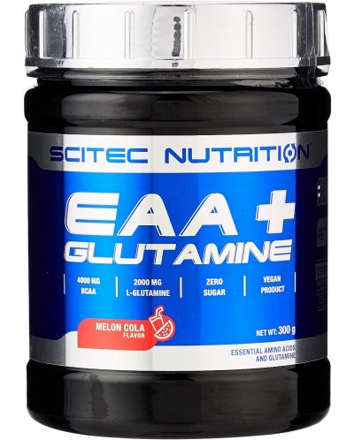 EAA + Glutamine, пъпеш с кола, 300 g, Scitec Nutrition - 1