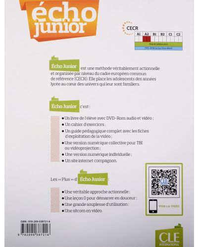 Echo Junior A2: Меthode de francais (DVD-ROM inculs) / Френски език: Интензивно обучение (учебник + DVD-ROM) - 2