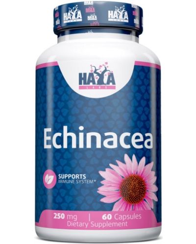 Echinacea, 250 mg, 60 капсули, Haya Labs - 1