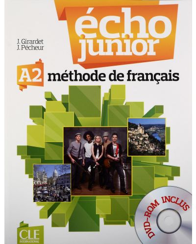 Echo Junior A2: Меthode de francais (DVD-ROM inculs) / Френски език: Интензивно обучение (учебник + DVD-ROM) - 1