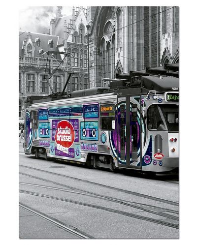Пъзел Educa от 500 части - Трамвай в Гент, Белгия - 2