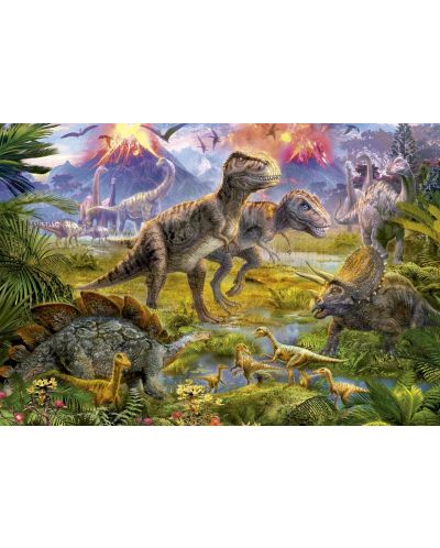 Пъзел Educa от 500 части - Динозавърска среща - 2