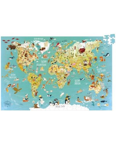 Пъзел-гигант Vilac - World Map, 500 части, French version - 5