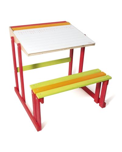 Дървено бюро Vilac Educational – Ярки цветове - 2