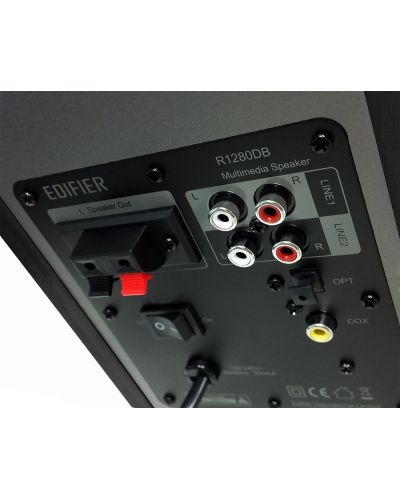 Аудио система Edifier - R1280DB, 2.0, черна - 4