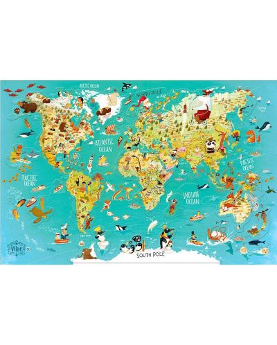 Магнитна карта на света Vilac, English version - 1