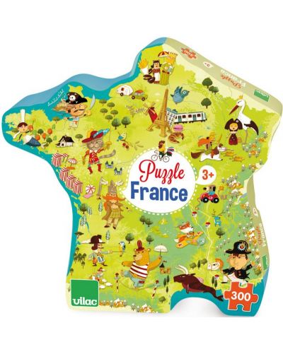 Пъзел-карта на Франция, 300 части (френска) - 1
