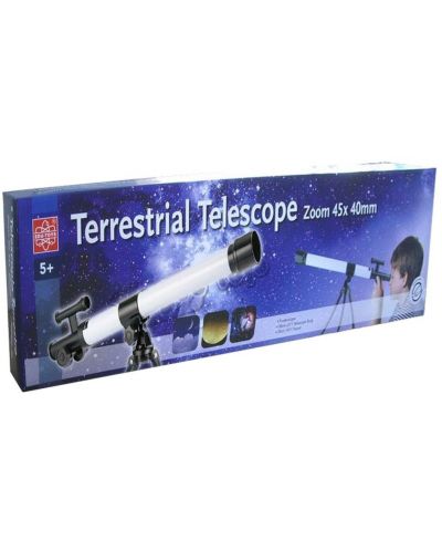 Образователна играчка Edu Toys - Телескоп с трипод, обектив 40 x 45 - 1