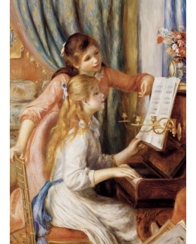 Пъзел Eurographics от 1000 части – Момичета с пиано, Пиер Огюст Реноар - 2