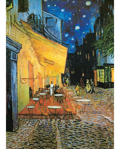 Пъзел Eurographics от 1000 части – Кафе тераса през нощта, Винсент ван Гог - 2