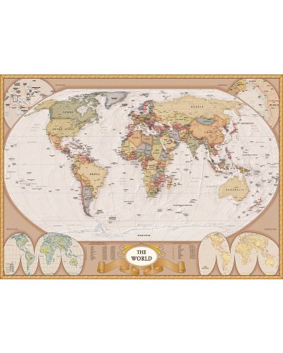 Пъзел Eurographics от 1000 части – Световна карта - 2