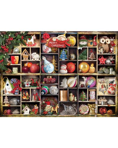 Пъзел Eurographics от 1000 части – Коледни орнаменти - 2