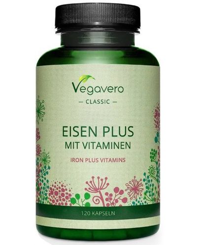 Eisen Plus Mit Vitaminen, 120 капсули, Vegavero - 1